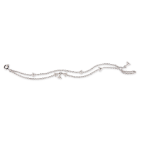 Les Fleurs bracelet in 18k white gold and diamonds