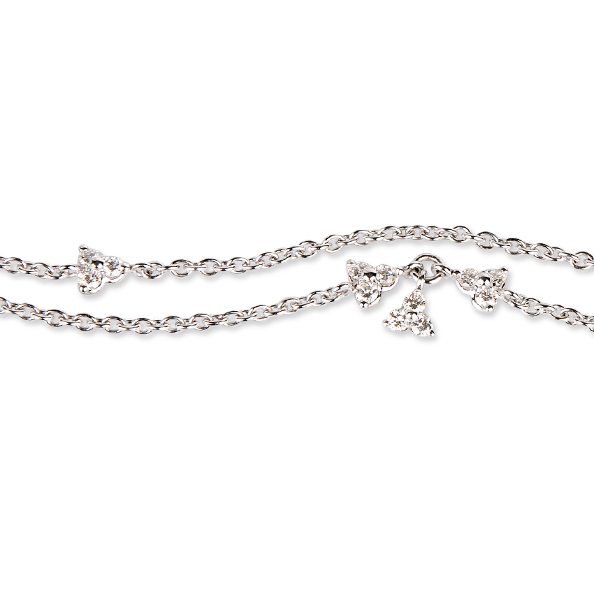 Les Diamants bracelet in 18k white gold and diamonds