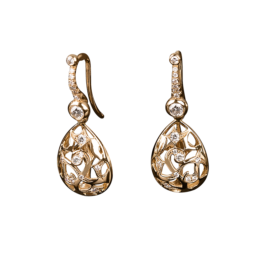 Earrings in 18K Rose gold