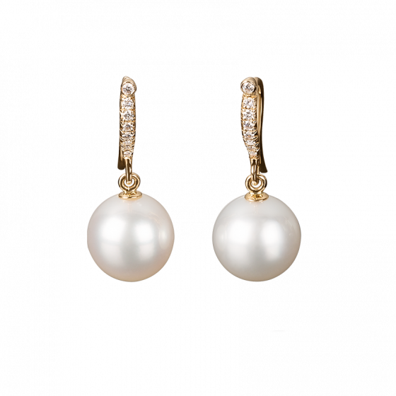Pearl Earrings Rose Gold