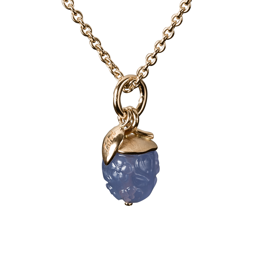 Pendant rose gold with chalcedony