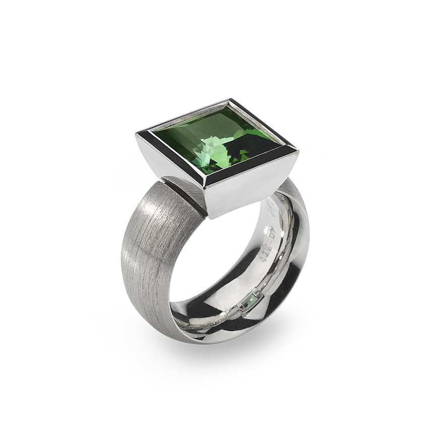 Ring in white gold with Tourmaline