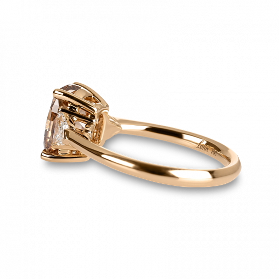 Diamond ring in 18K rose gold