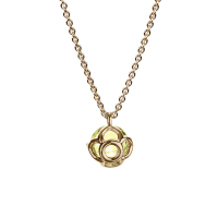 Necklace rose gold with peridot