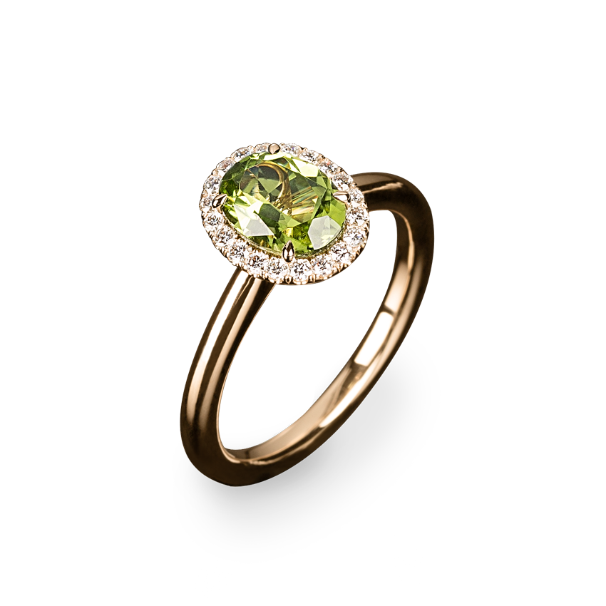 Amélie Ring Peridot Rose Gold
