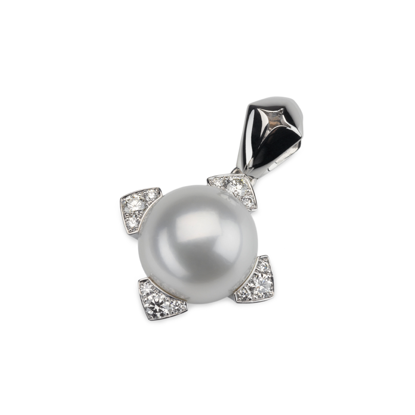 Pendant by Lohri in 18K white gold with South Sea pearl