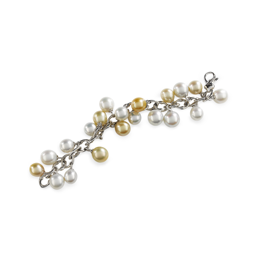 Mystique Bracelet by Lohri white gold with South Sea pearls