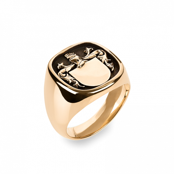 Héritage Crest Ring Yellow Gold