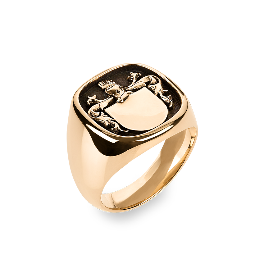 Héritage Crest Ring Yellow Gold